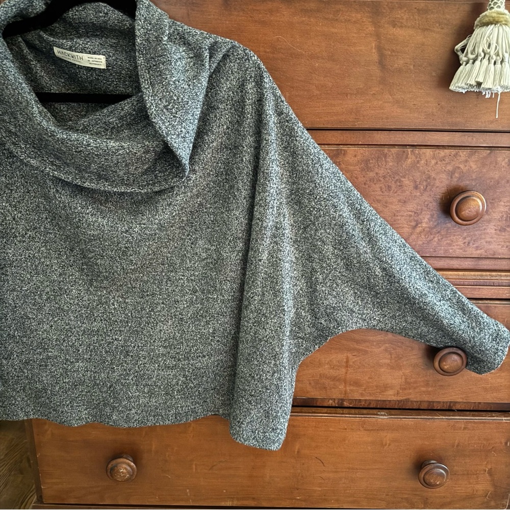 Hackwith Design Gray Cowl Neck Sweater - image 3